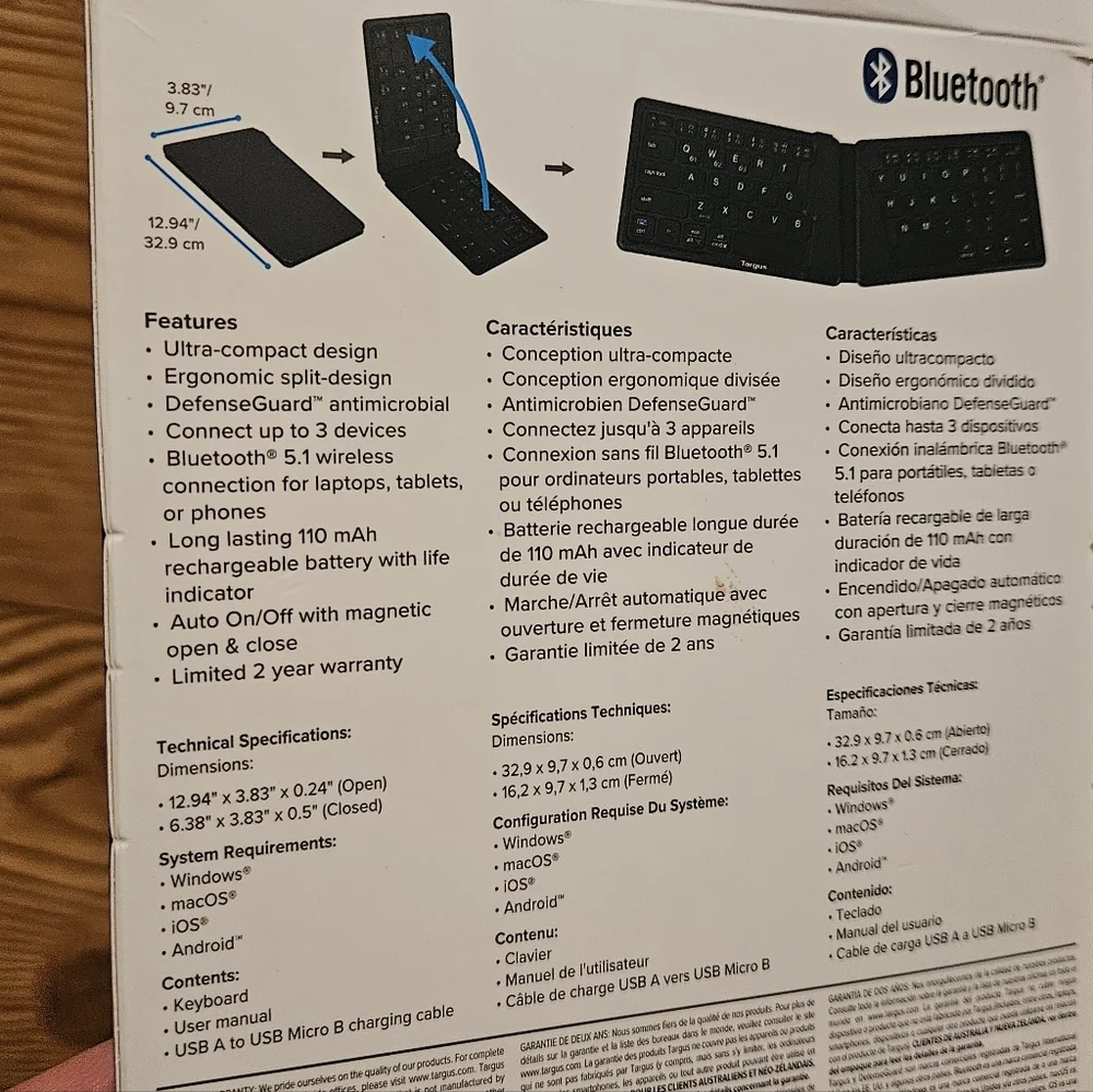 Targus Wireless Folding Keyboard